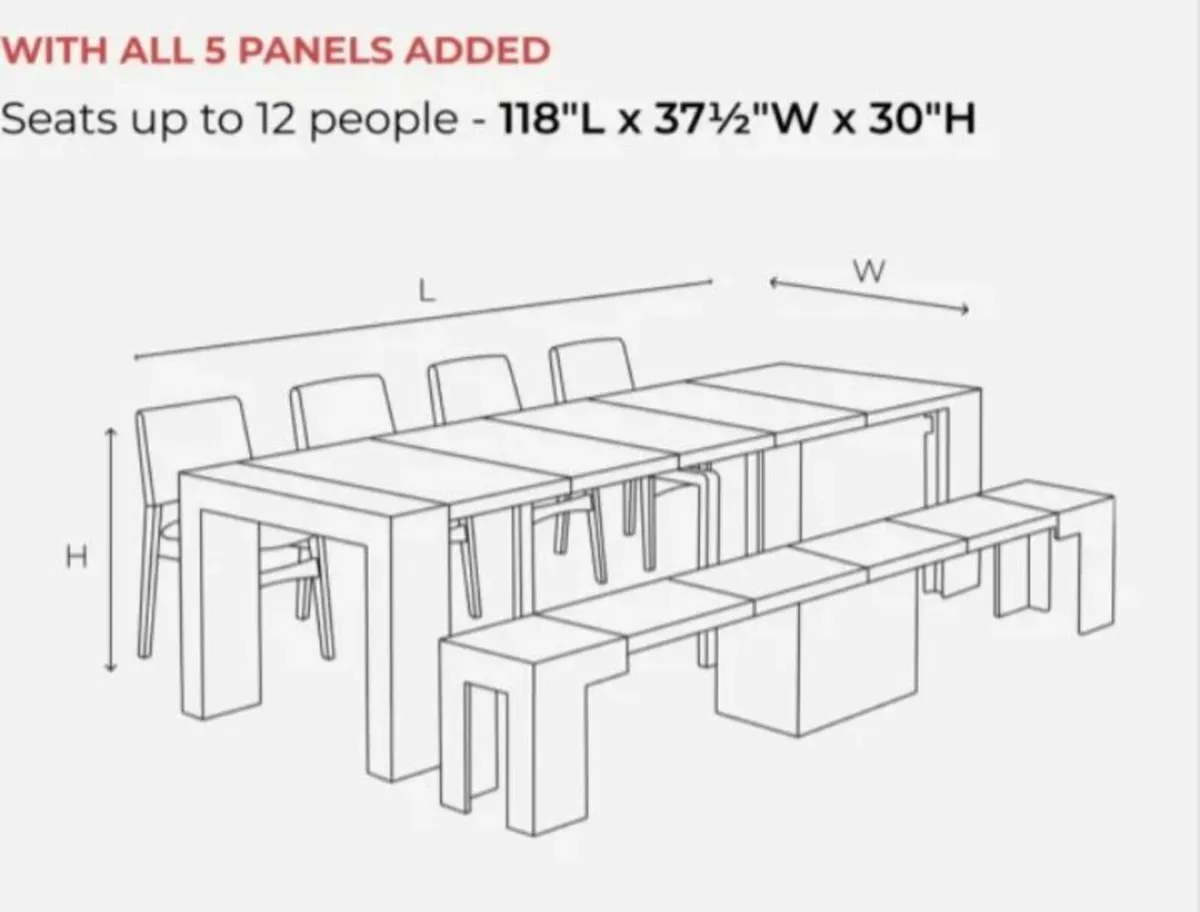 Transformer Dining Chairs free delivery in Donegal - Image 4