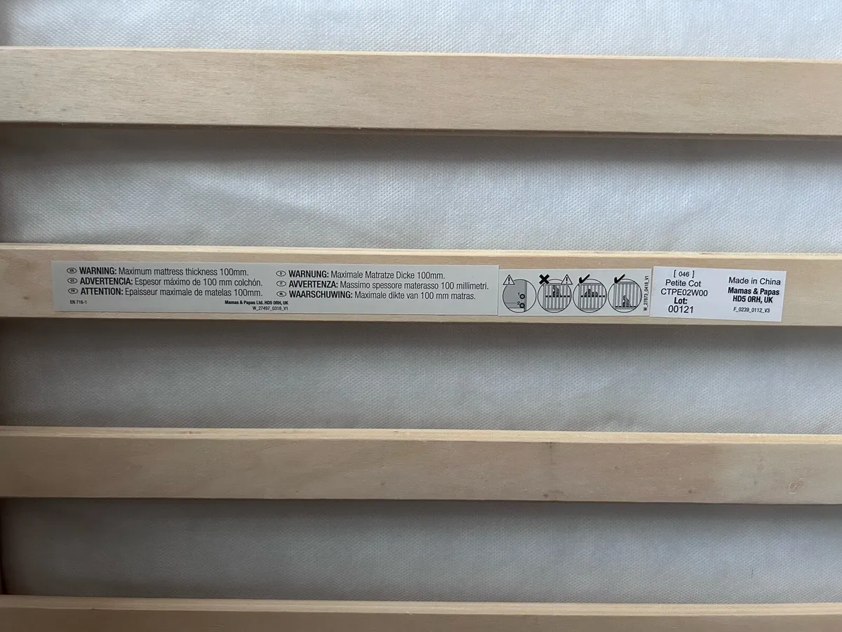 Mamas and Papa Petite Cot - Image 4