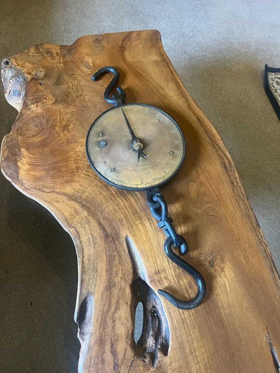 Antique Salter 200lb Hanging Scales - Image 1