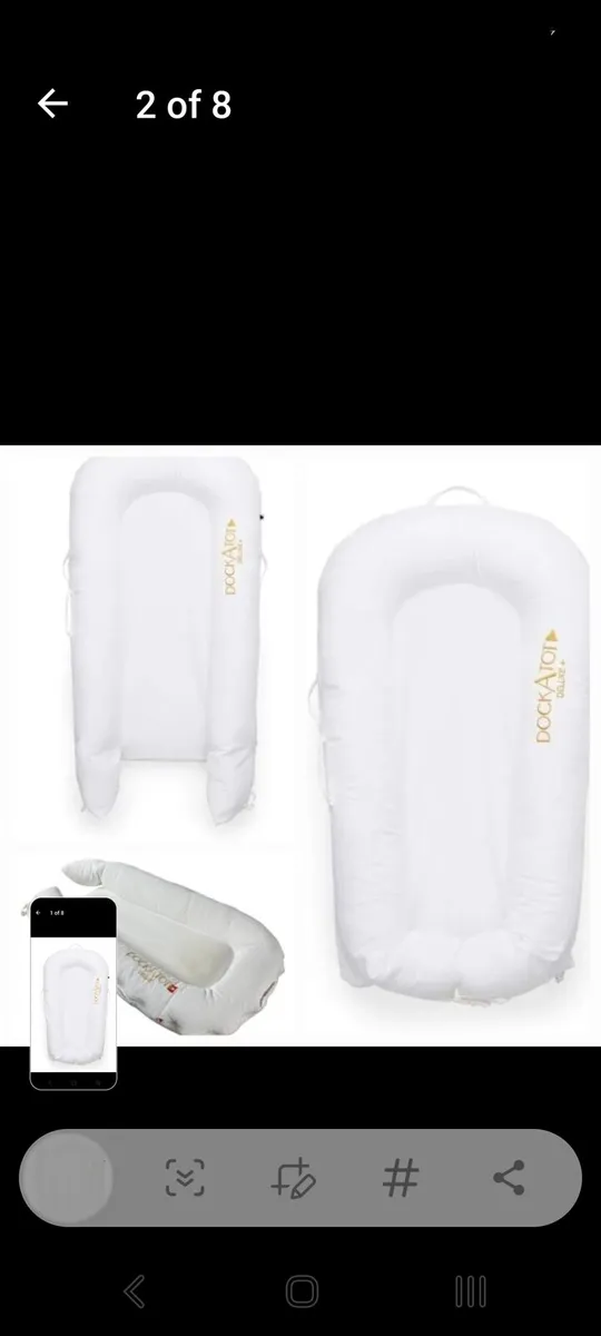 Dockatot Dock Delux Peestige white baby nest - Image 1