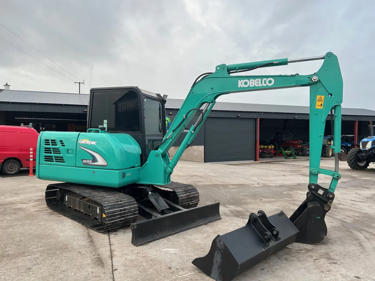 2017 Kobelco SK 60-8 C/W New 600mm Pads - Image 1