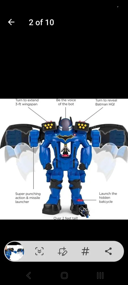 Imaginex batman super friends batbot xtreme robot - Image 2