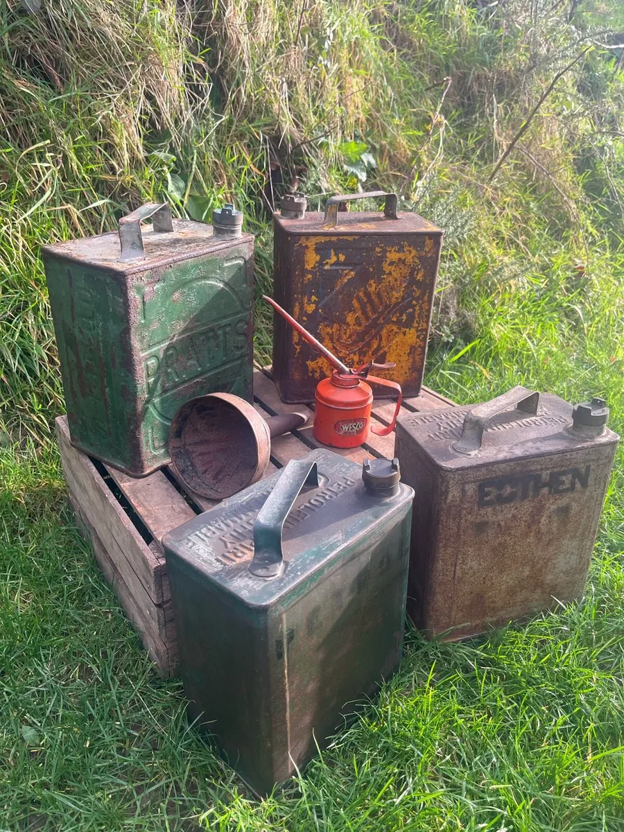 Antique /Vintage Petrol Cans & Accessories - Image 2