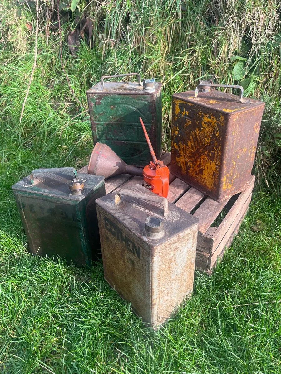 Antique /Vintage Petrol Cans & Accessories - Image 3