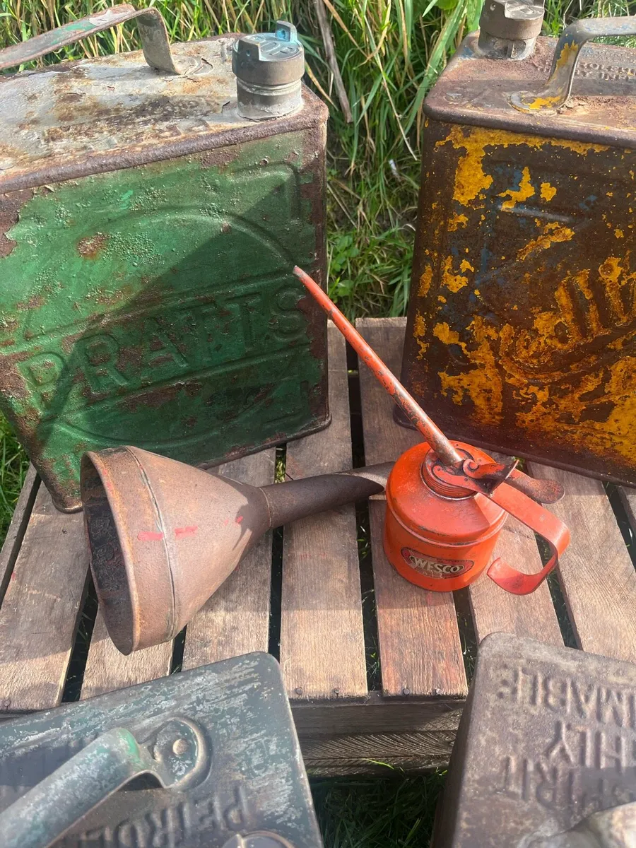 Antique /Vintage Petrol Cans & Accessories - Image 4