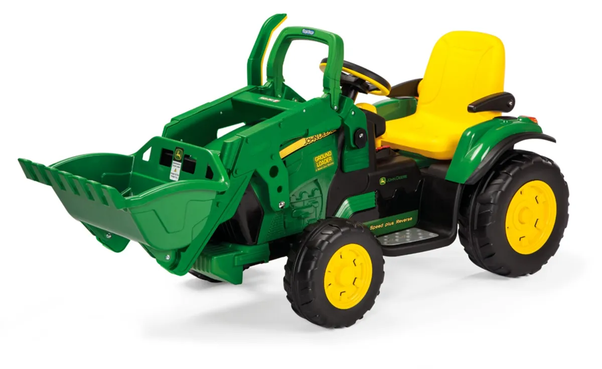 12V John Deere Ground Loader Electric Tractor - Image 3
