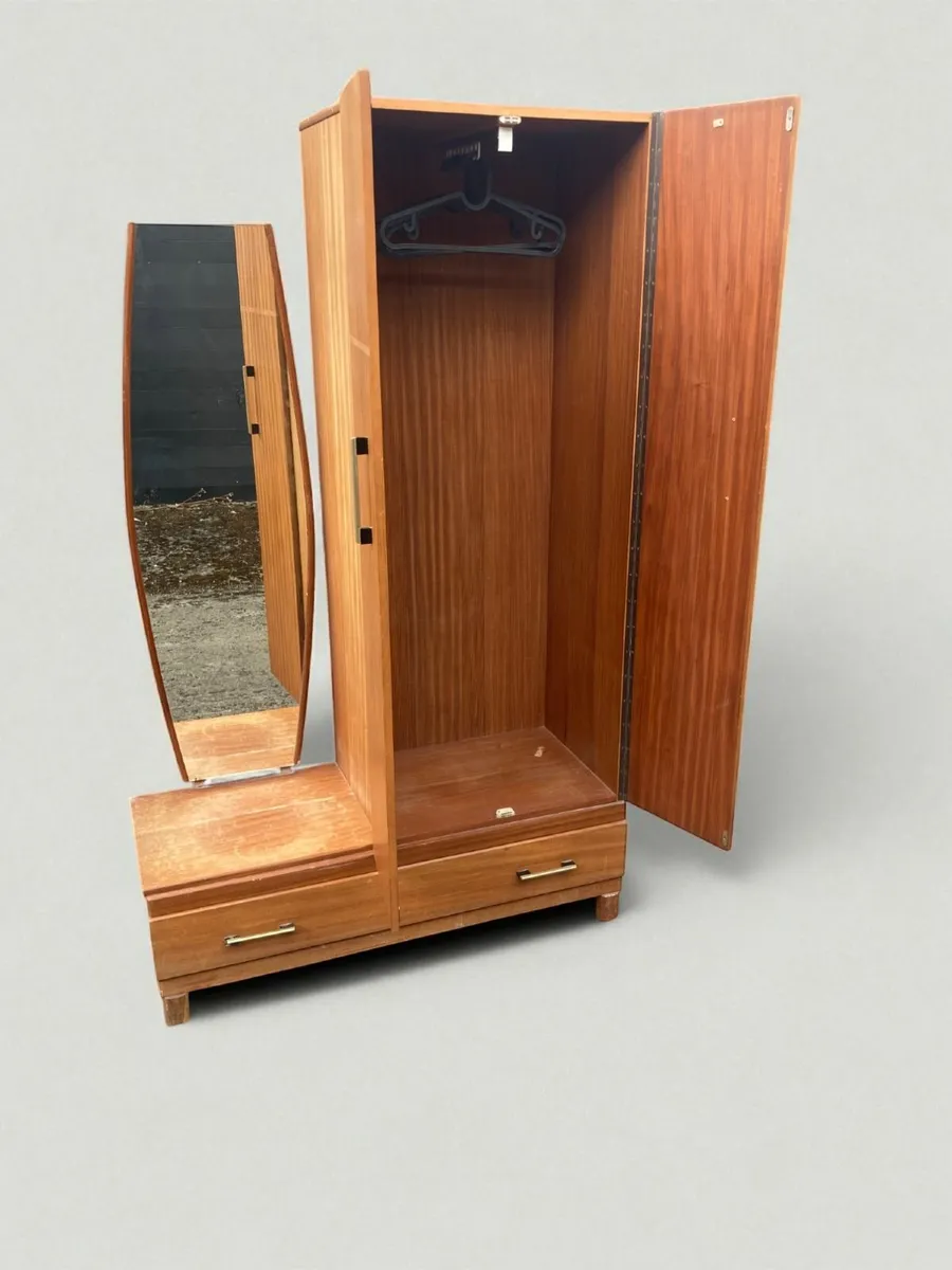 Mid Century Wardrobe - Combination Wardrobe. - Image 4