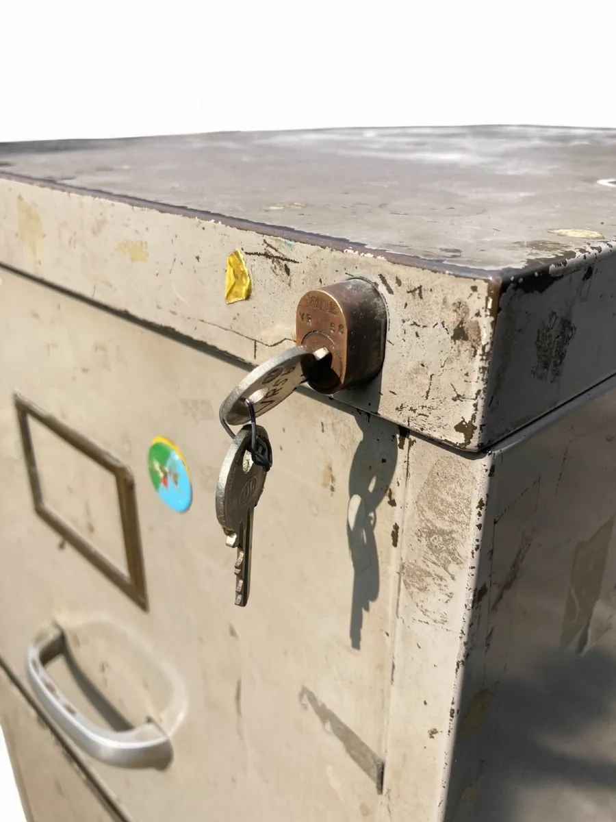 Antique Filing Cabinet - Distressed - Image 4