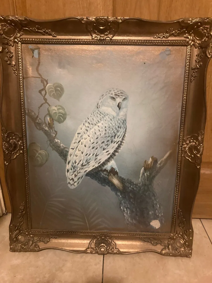 Vintage gold edge framed painting