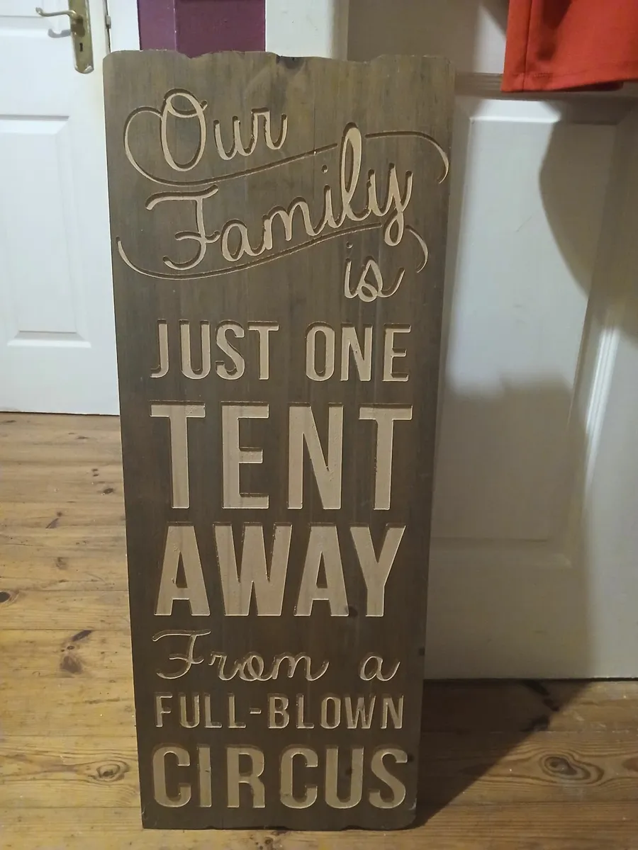 Wooden sign