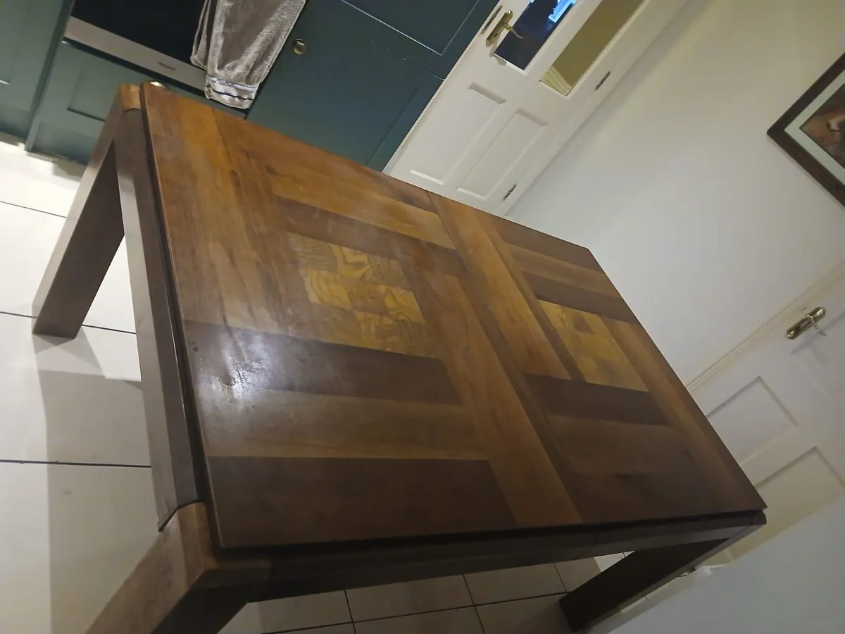 Extendable Solid Mahogany Dining Table - Image 2