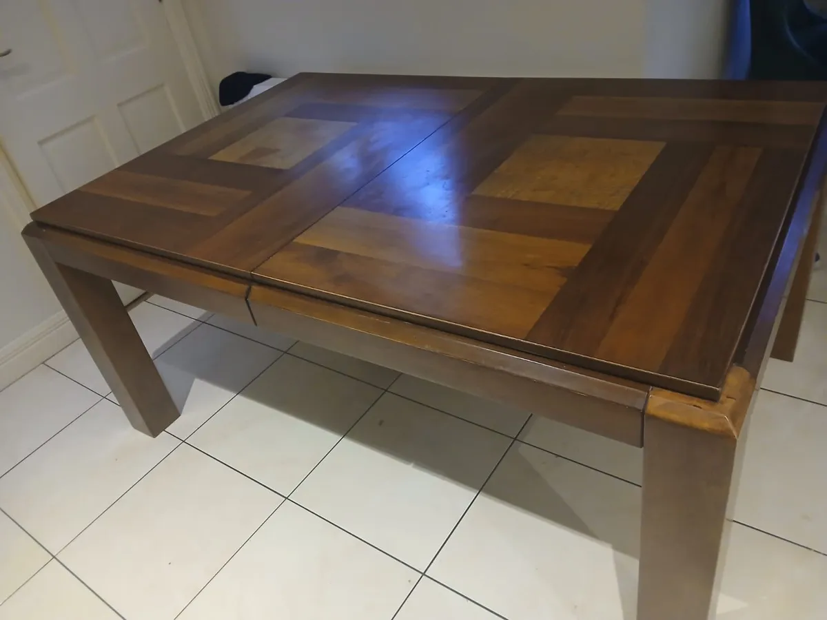 Extendable Solid Mahogany Dining Table - Image 3