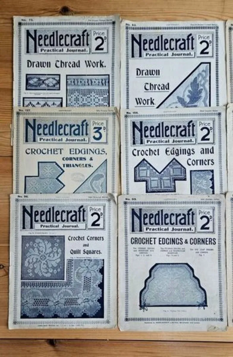Vintage Needlecraft Magazines - Crochet Embroidery - Image 3