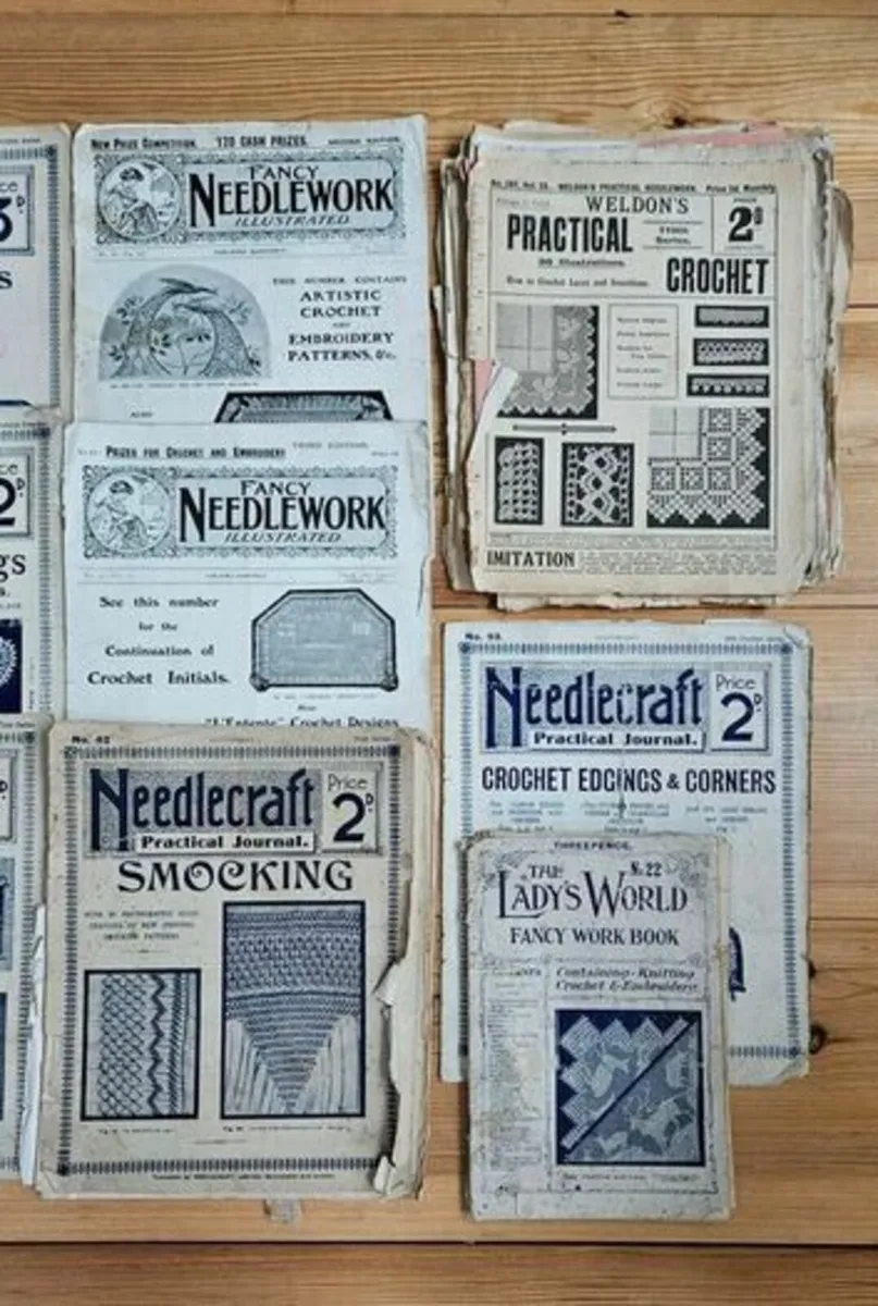 Vintage Needlecraft Magazines - Crochet Embroidery - Image 4