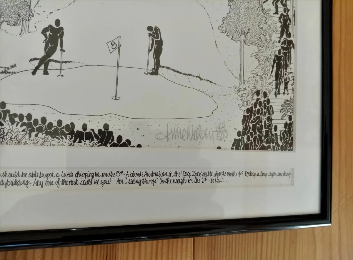 Anna Nielsen Signed Art Print - Golf The Front 9 - Image 2