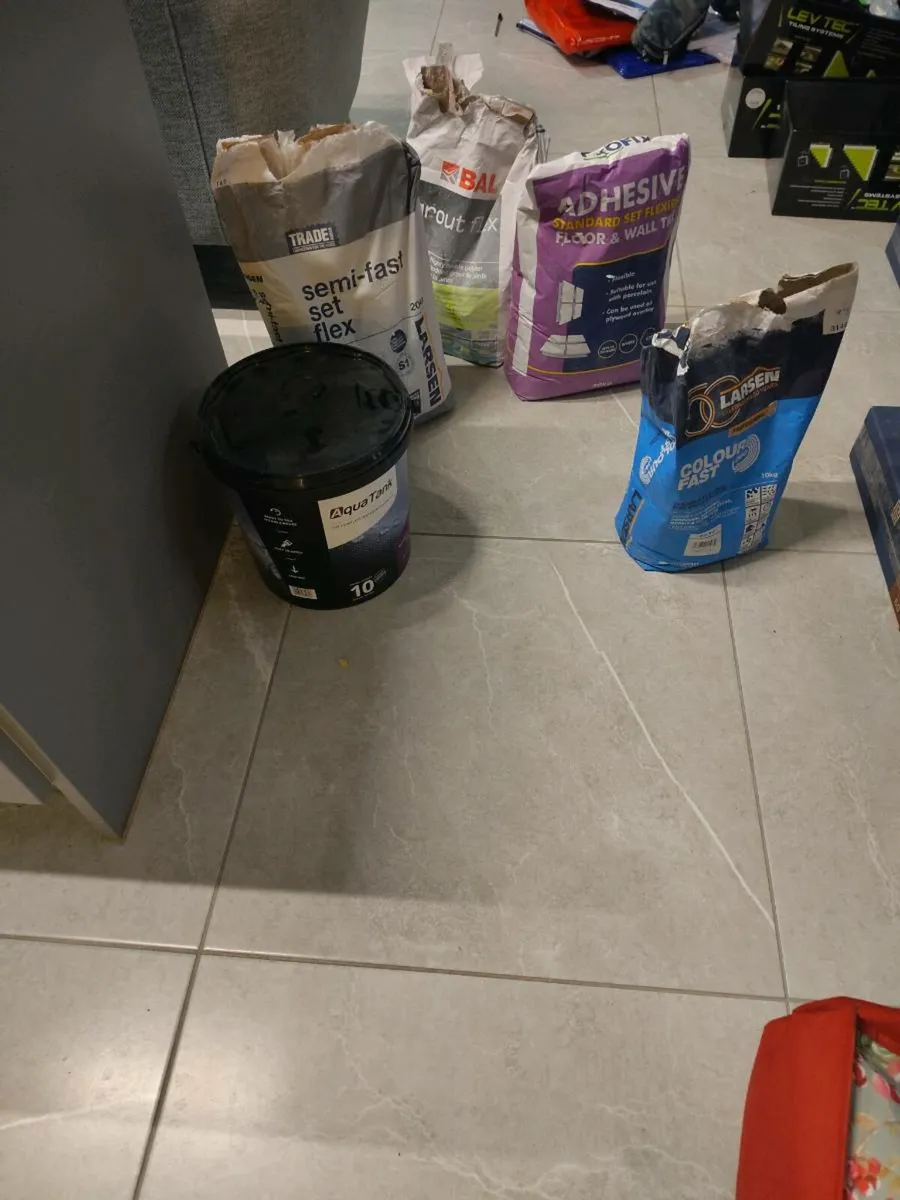 Tile adhesive and grout