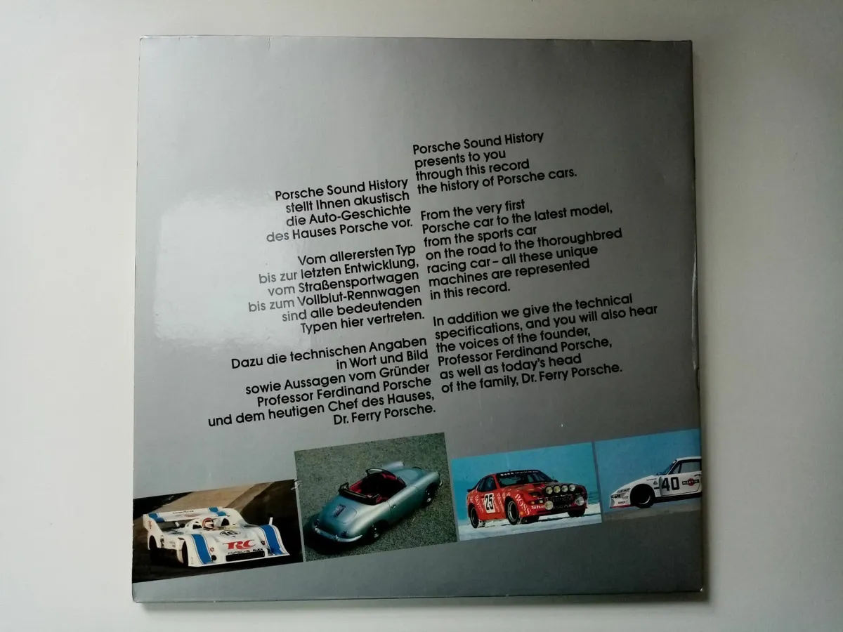 Porsche Sound History Vinyl Record (1982) - Image 2