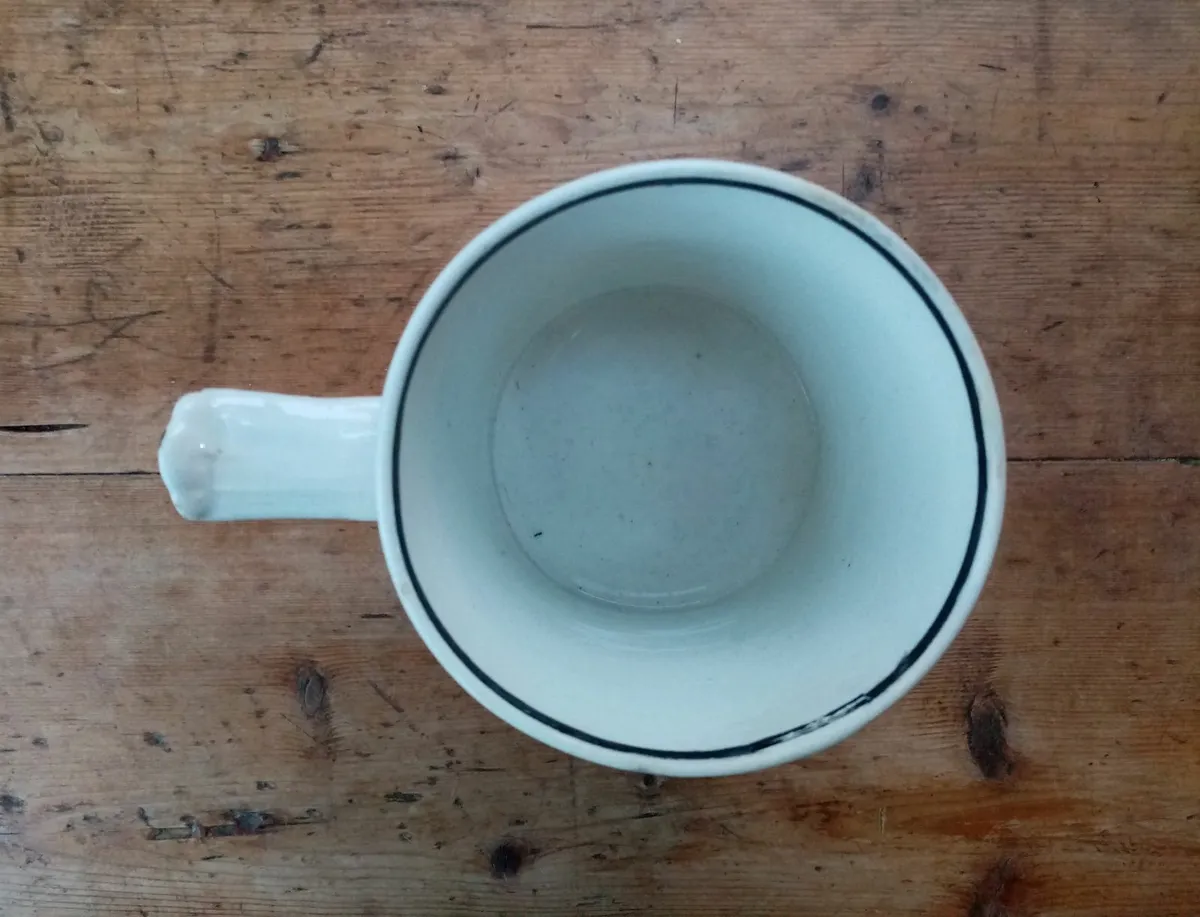 Antique Transferware Mug with Country Sports Scene - Image 3