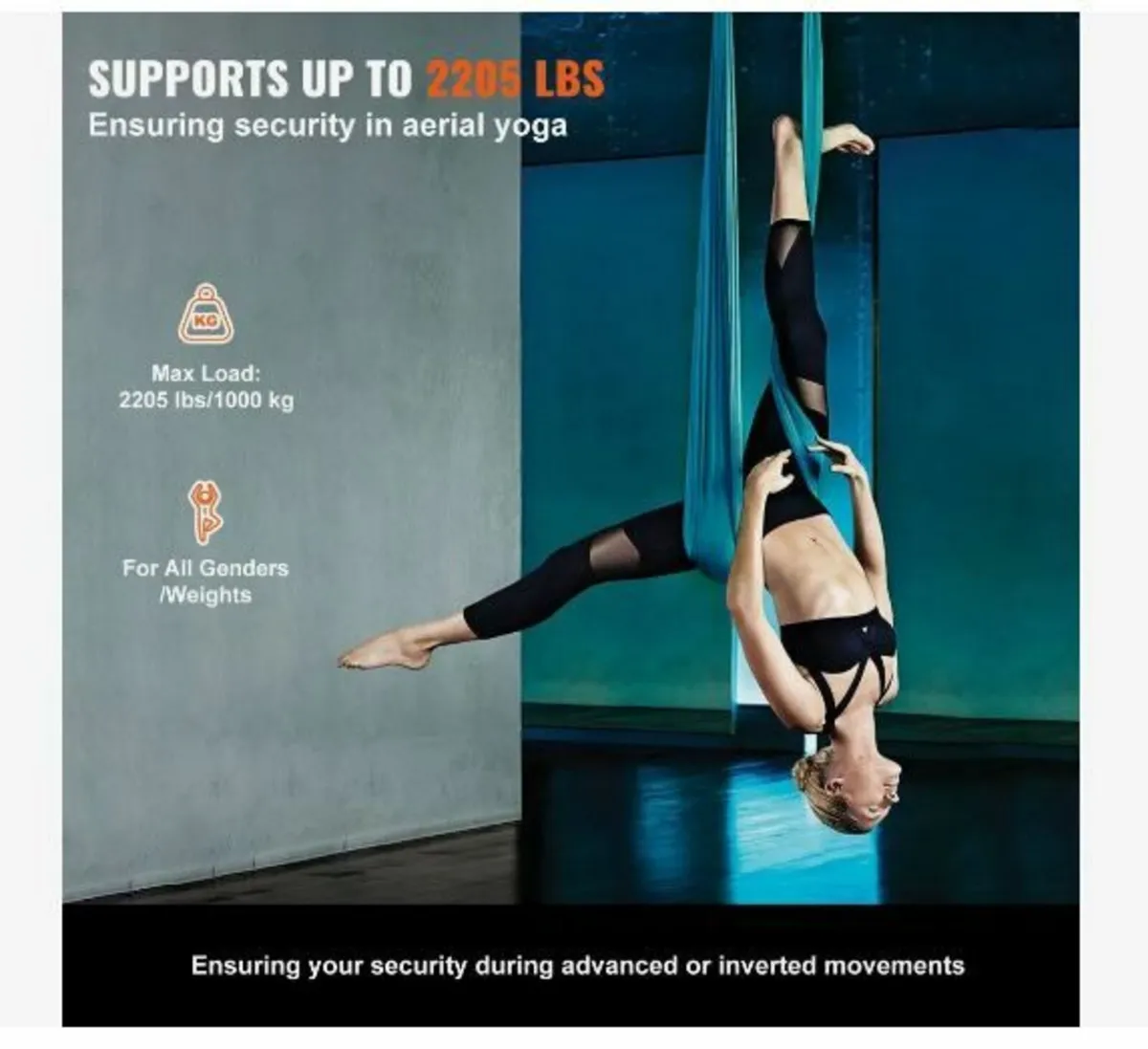 Aerial Yoga Hammock & Swing, 5.5 Yards - Image 2