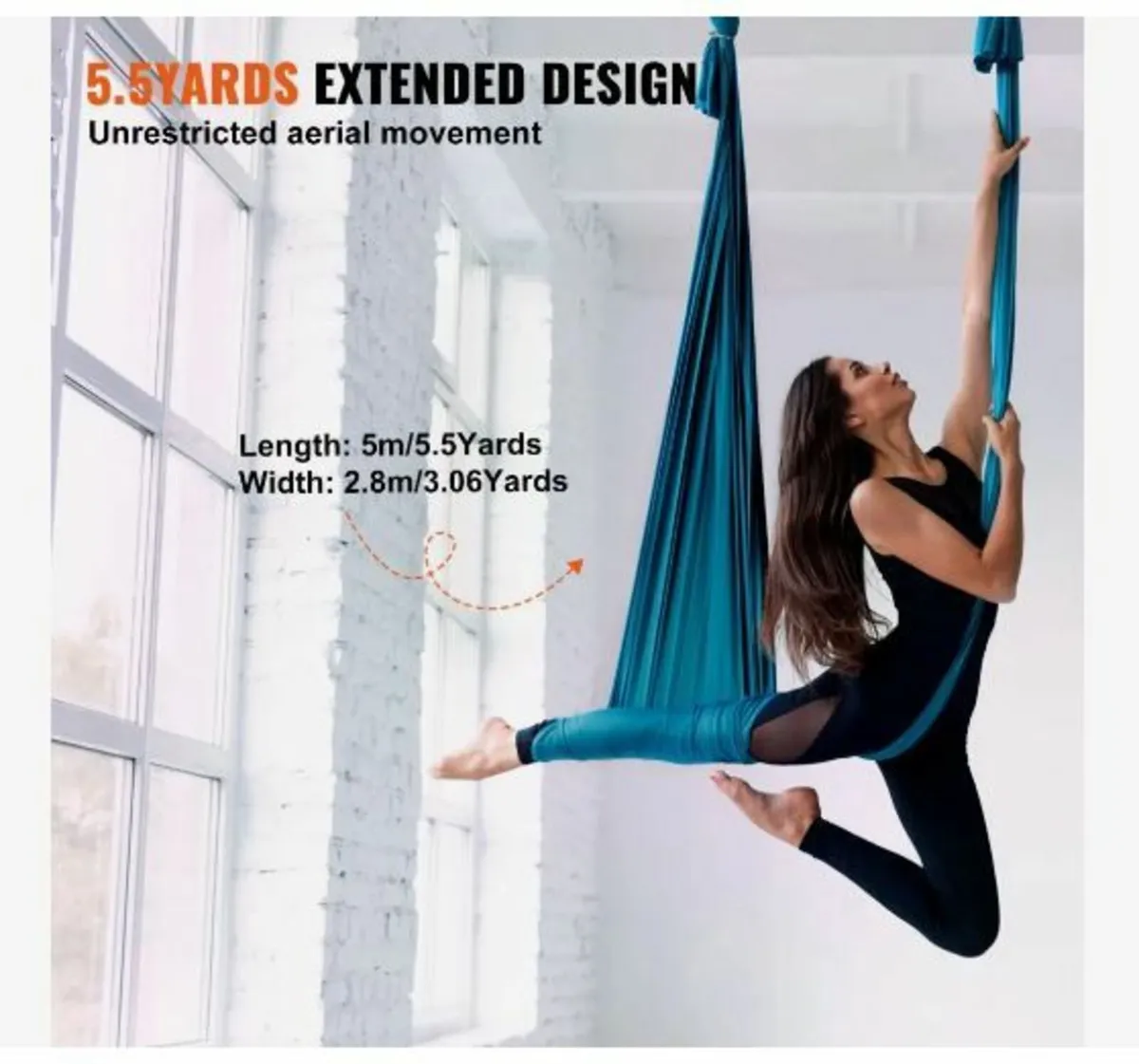 Aerial Yoga Hammock & Swing, 5.5 Yards - Image 3