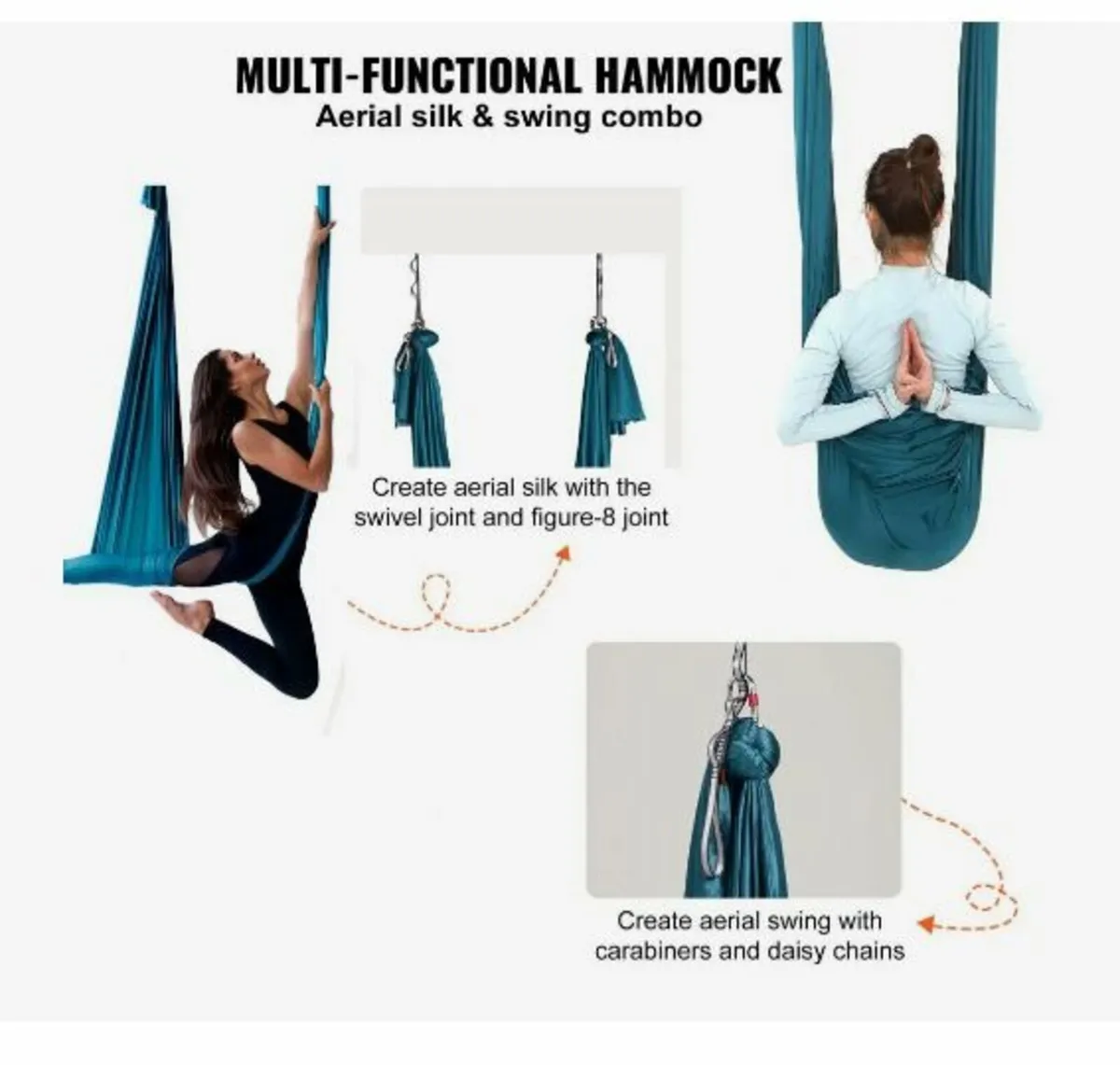 Aerial Yoga Hammock & Swing, 5.5 Yards - Image 4