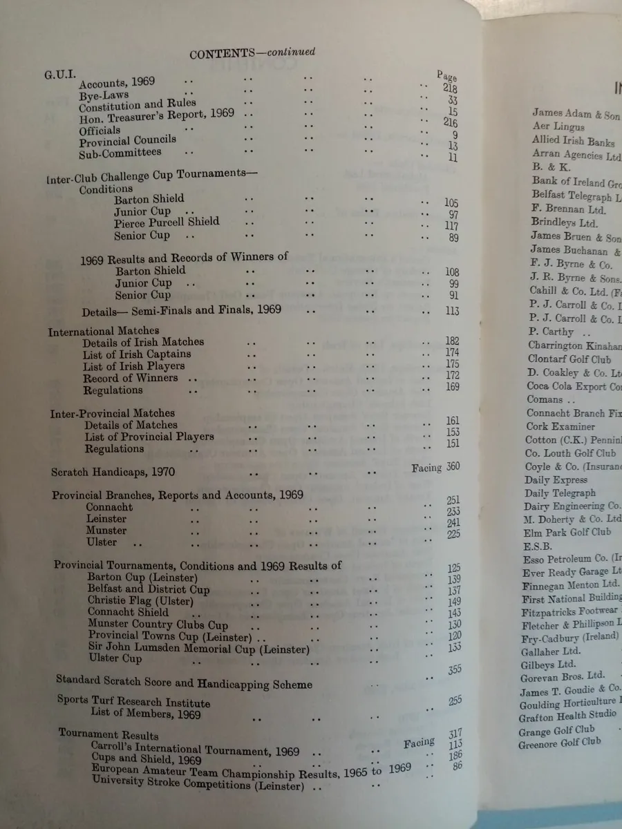 Golfing Union of Ireland Yearbook 1970 - Golf Book - Image 3
