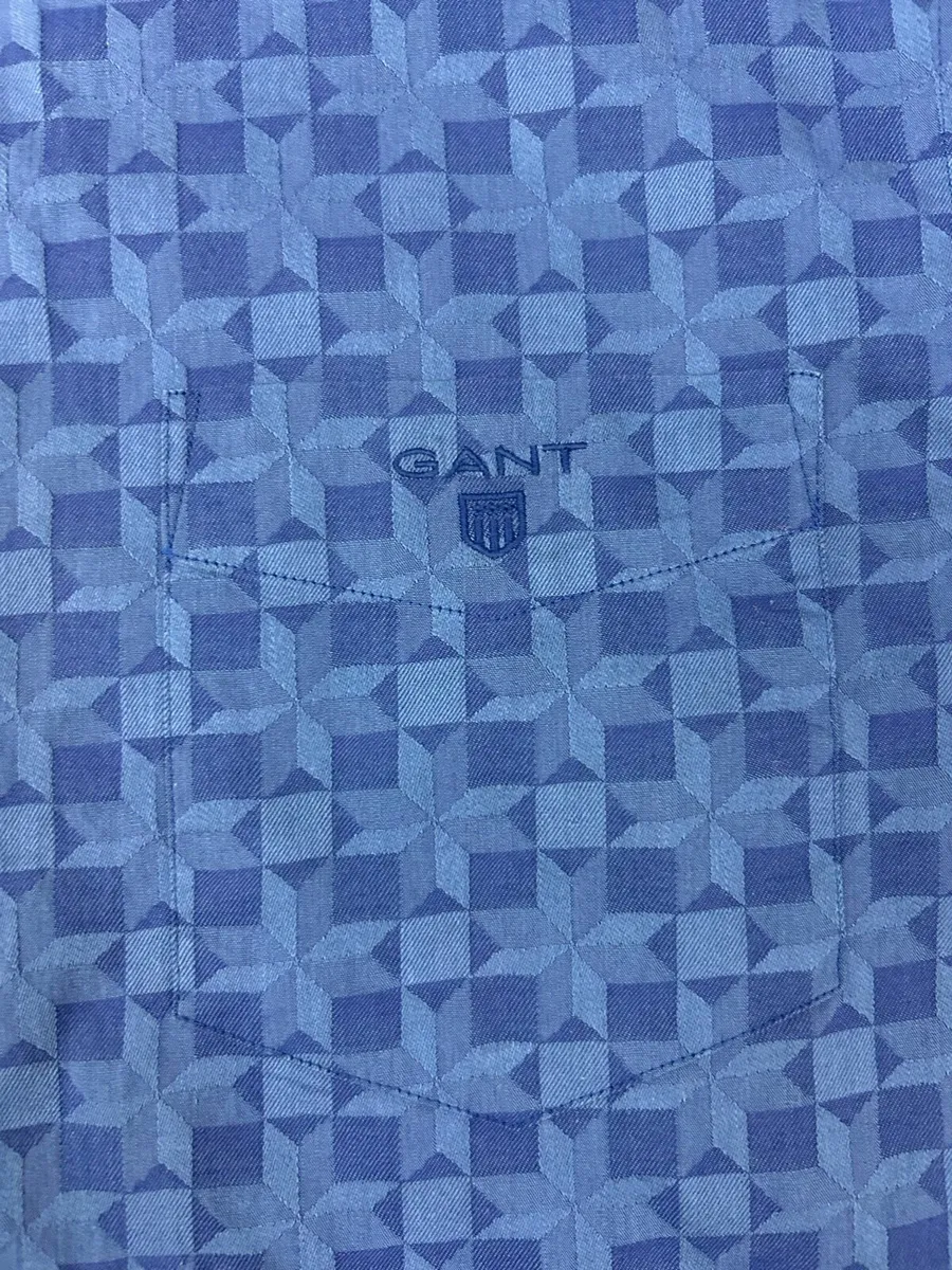 NEW Gant Button Down Patterned Shirt Mens Small - Image 3
