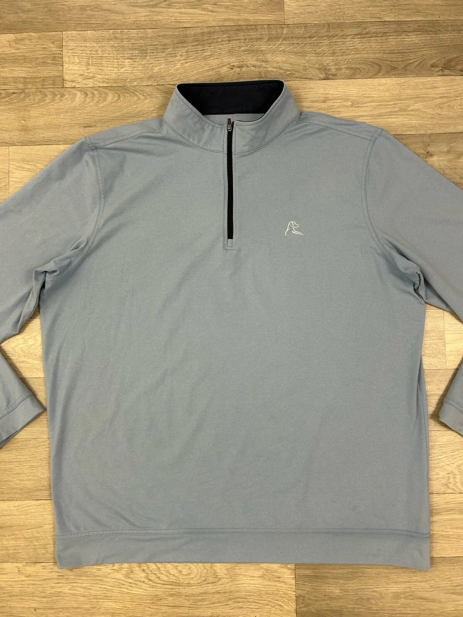 Rhoback Golf Half Zip Jumper Mens Large - Image 2