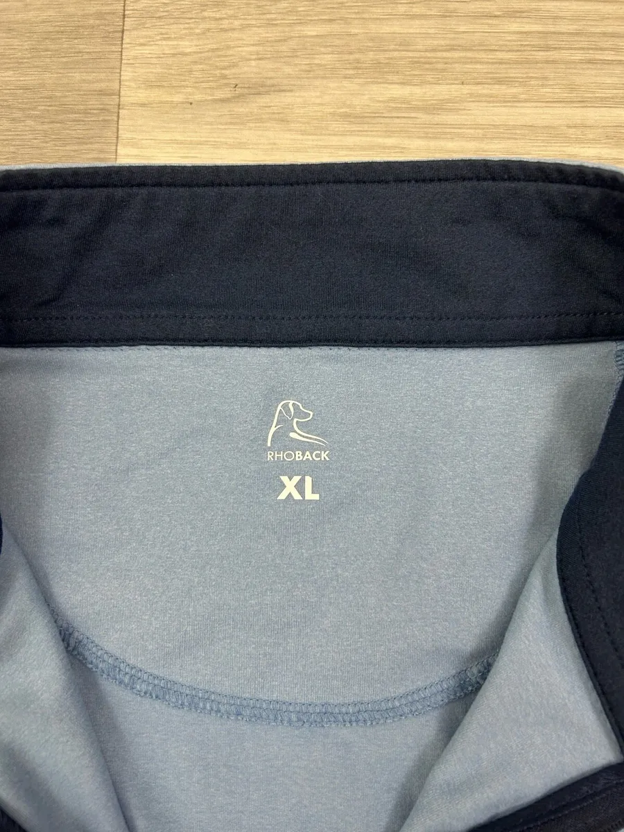 Rhoback Golf Half Zip Jumper Mens Large - Image 4