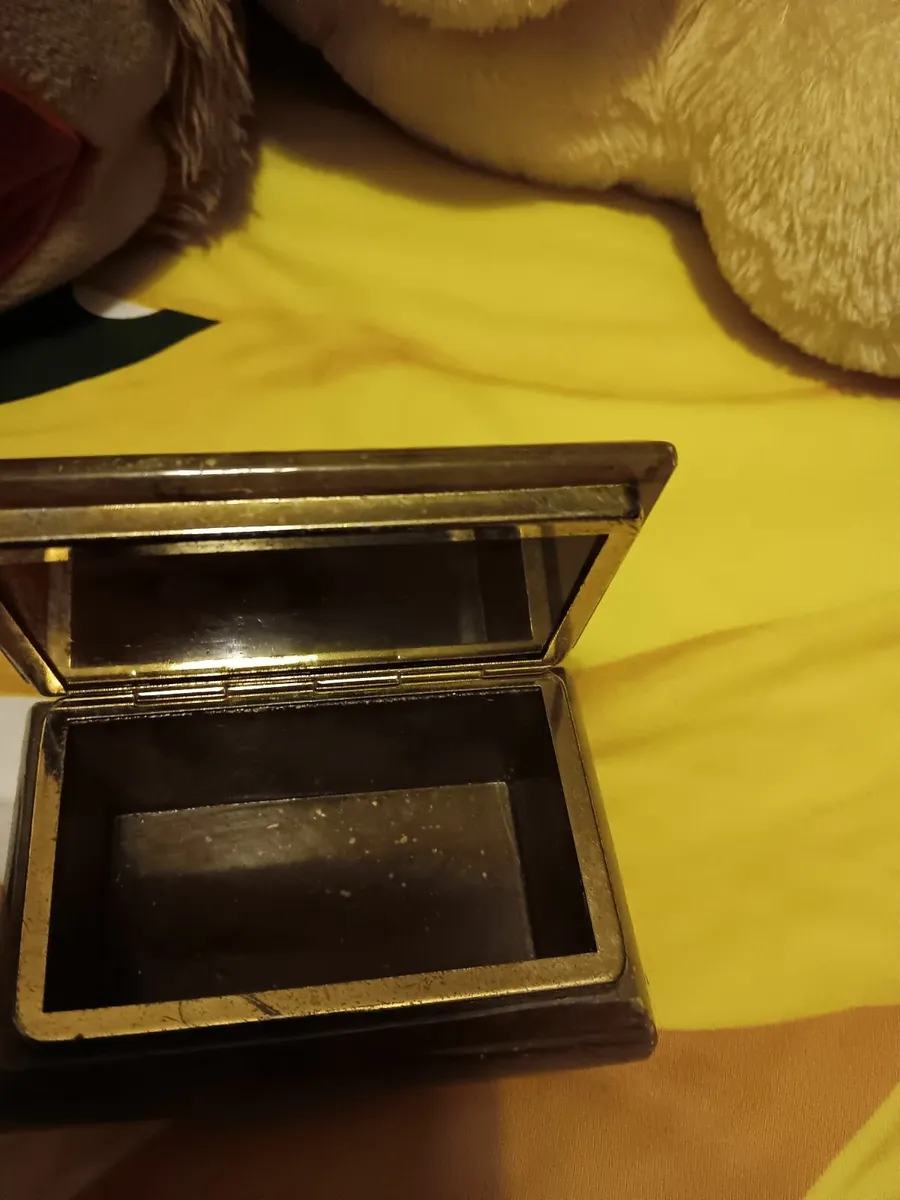 Vintage onyx jewellery box - Image 1