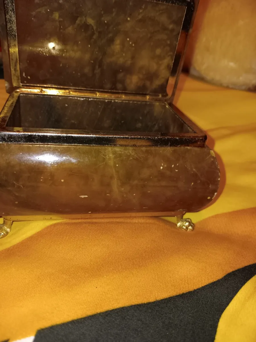 Vintage onyx jewellery box - Image 3