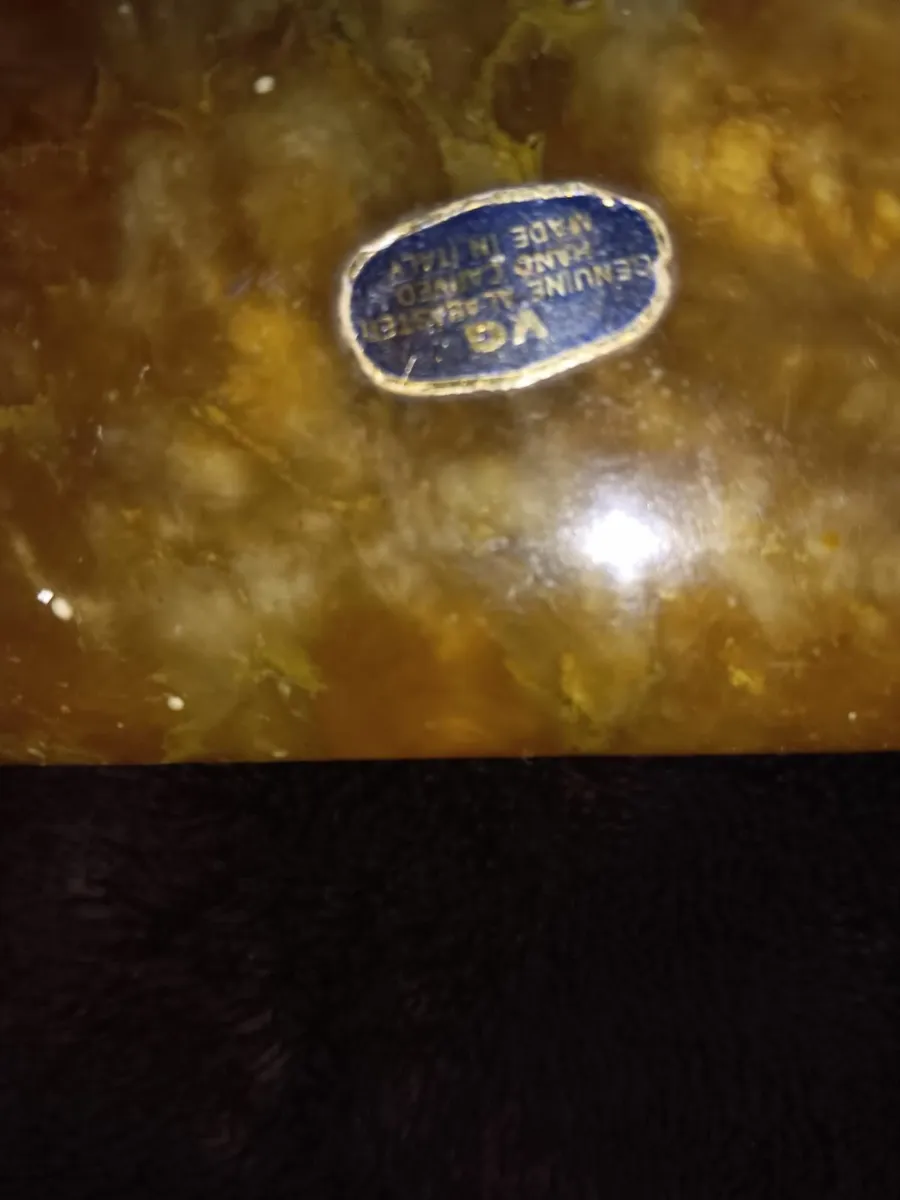 Vintage onyx jewellery box - Image 2