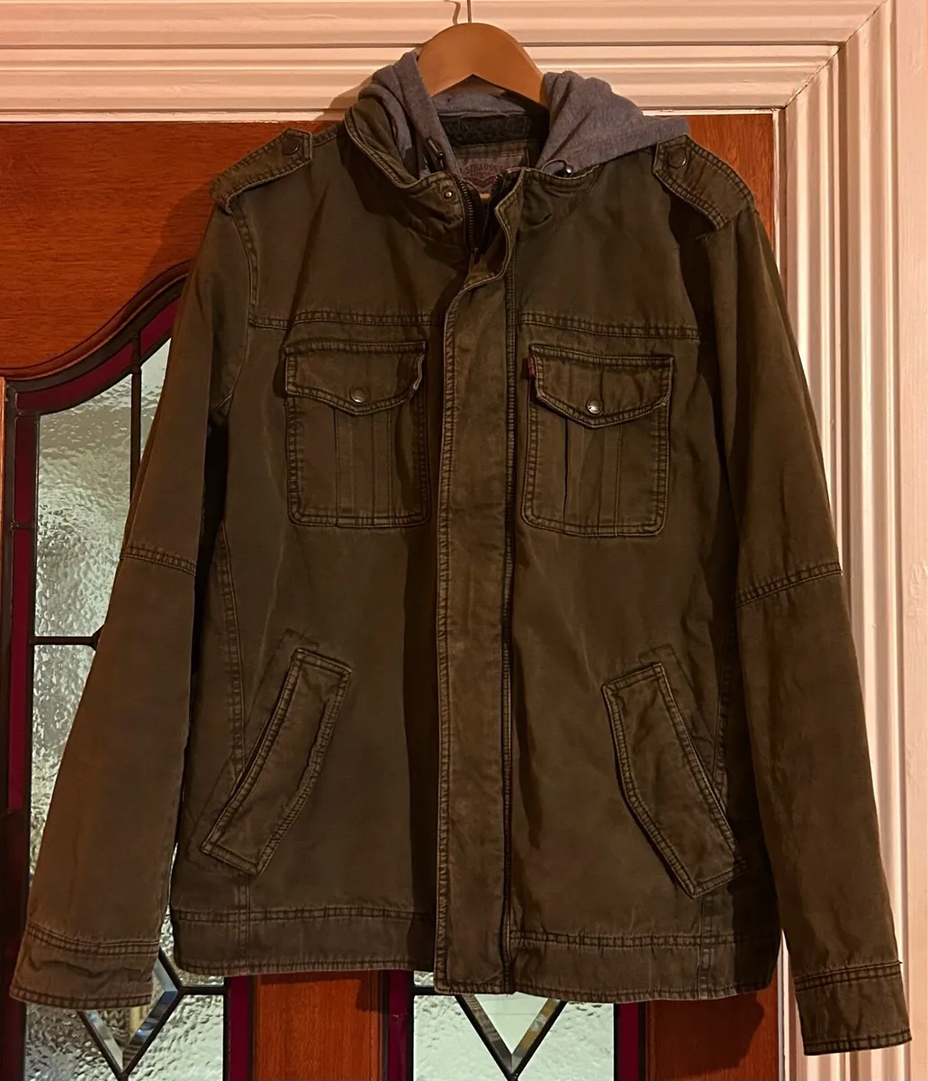 Levi’s hoodie denim jacket - Image 1