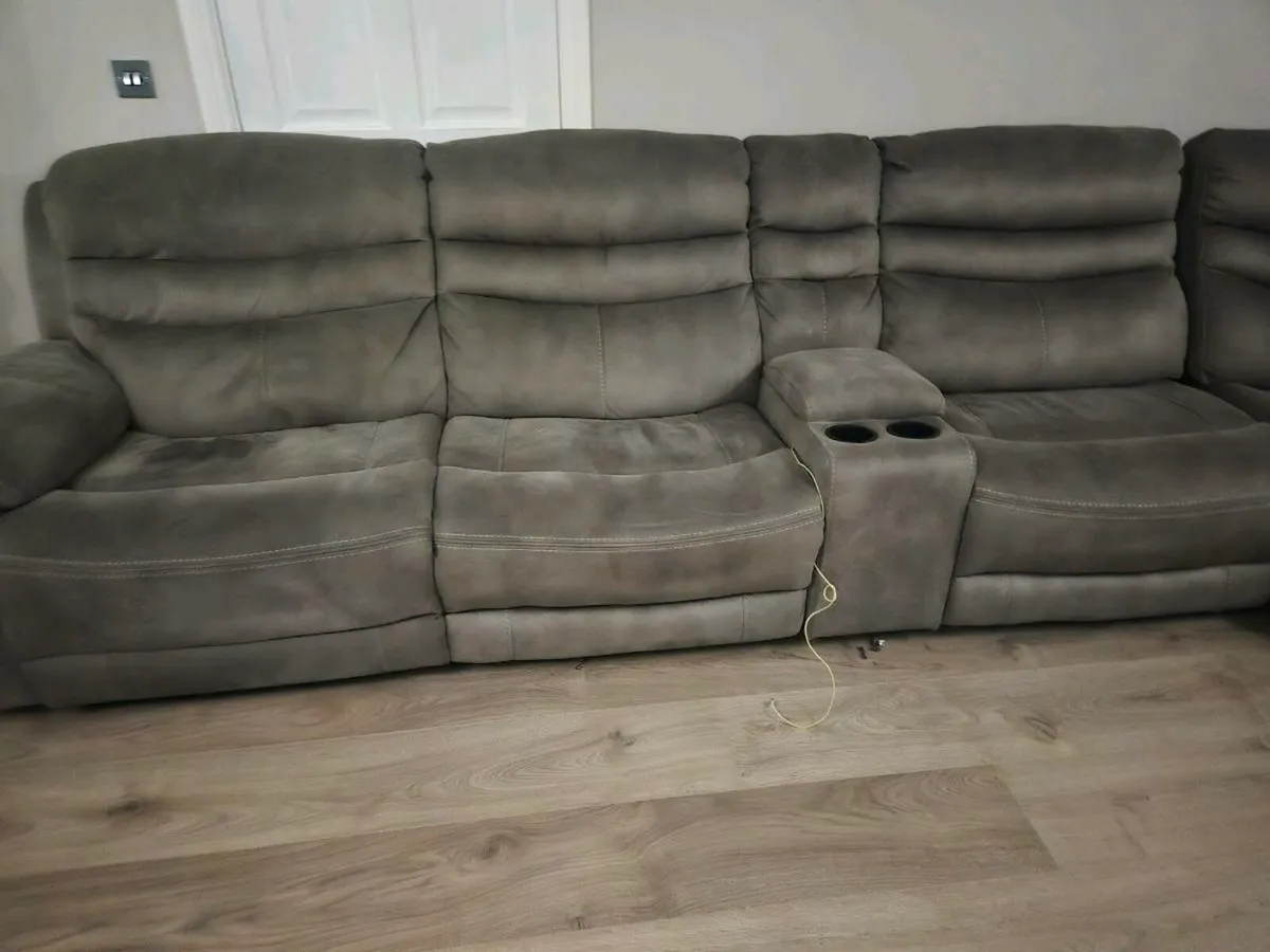 Large corner double reclining sofa - Image 3