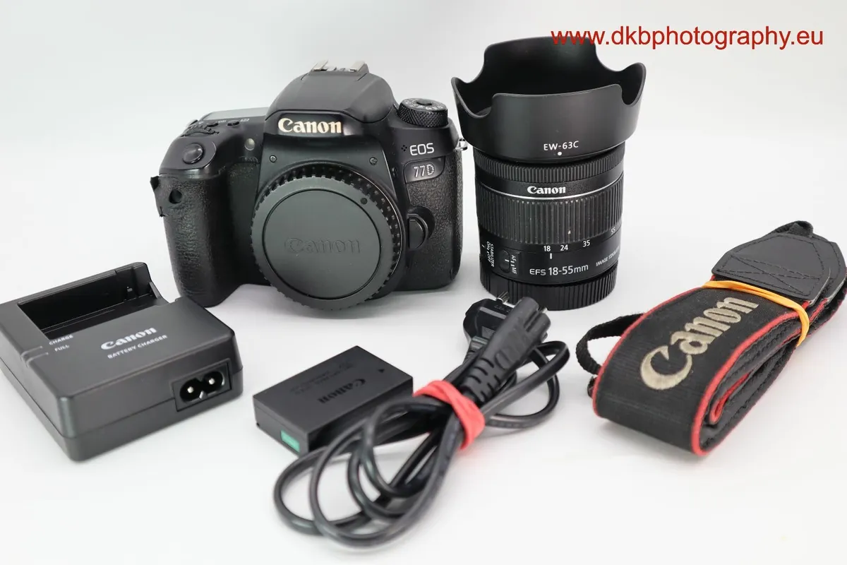 CANON 77D CAMERA & CANON EF-s 18-55mm IS STM LENS - Image 2