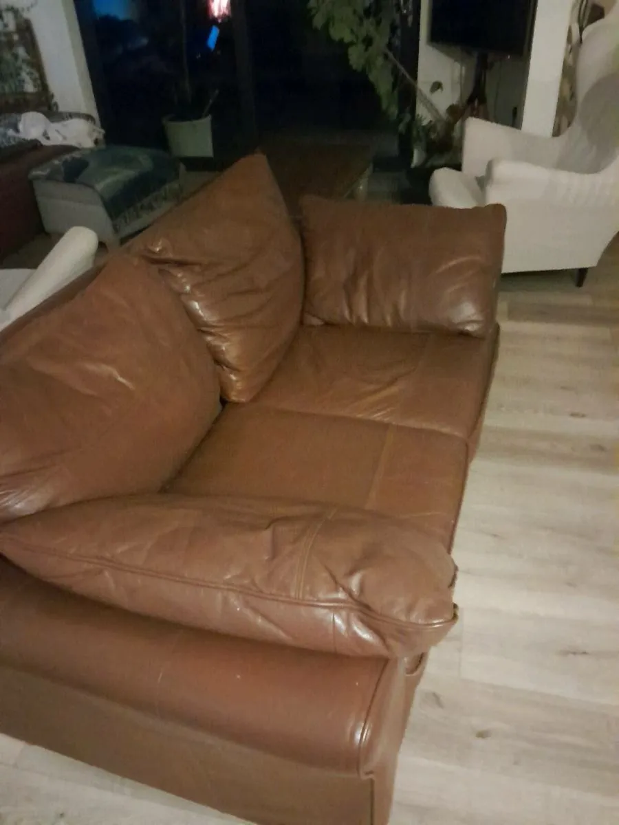 Leather couch