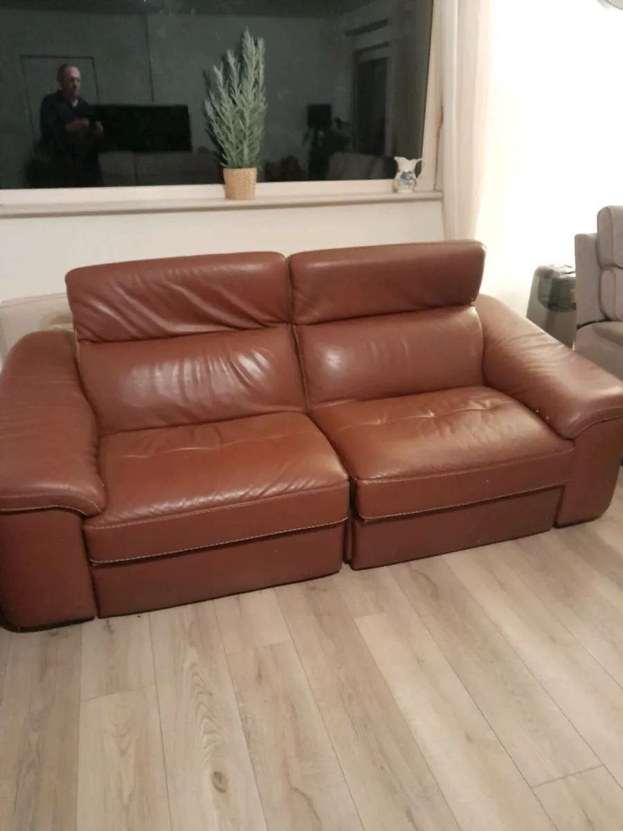 Italian leather couch