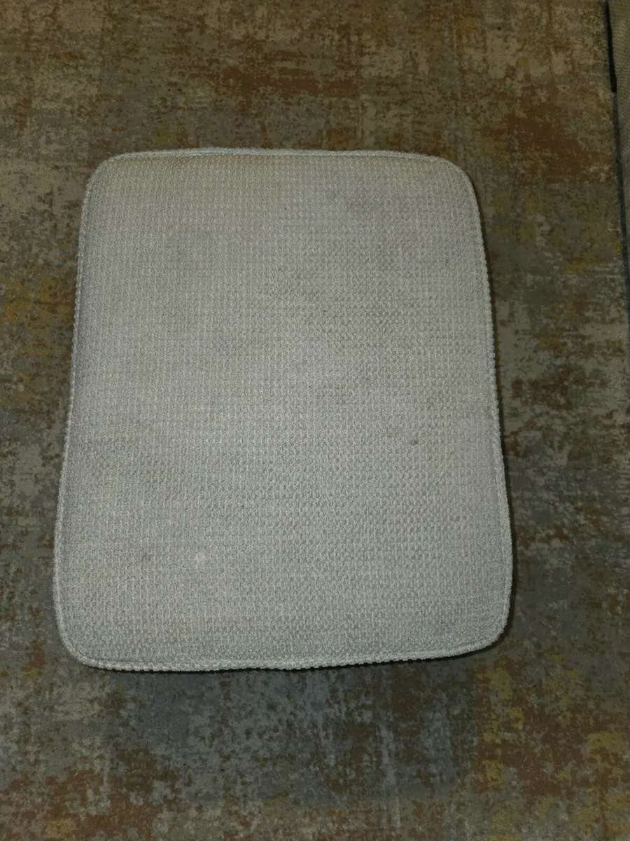 3 seater Grey couch with matching storage Ottoman - Image 3