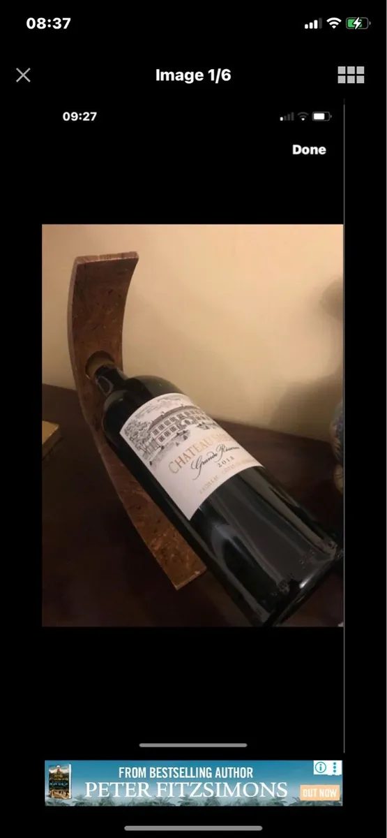 Olive Wood wine Bottle Stand - Image 1