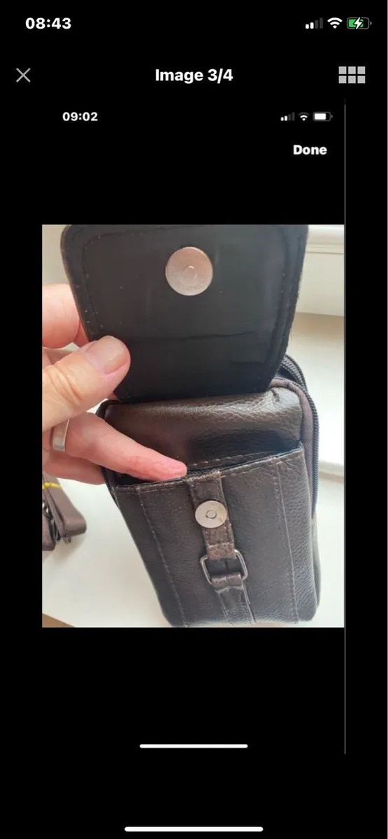 NEW-Leather Shoulder/ Waist Bag - Image 3