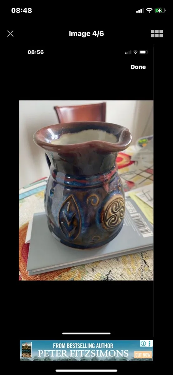Colm De Ris Celtic Pottery Jug - Image 4