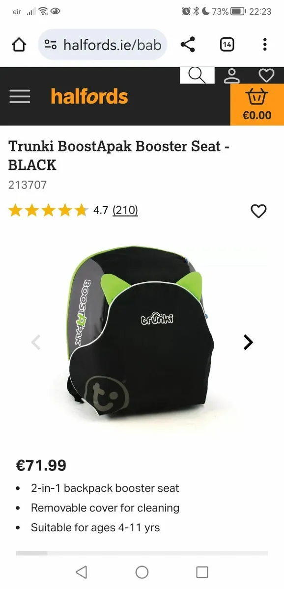 Trunki Boostapak Car Seat - Image 1