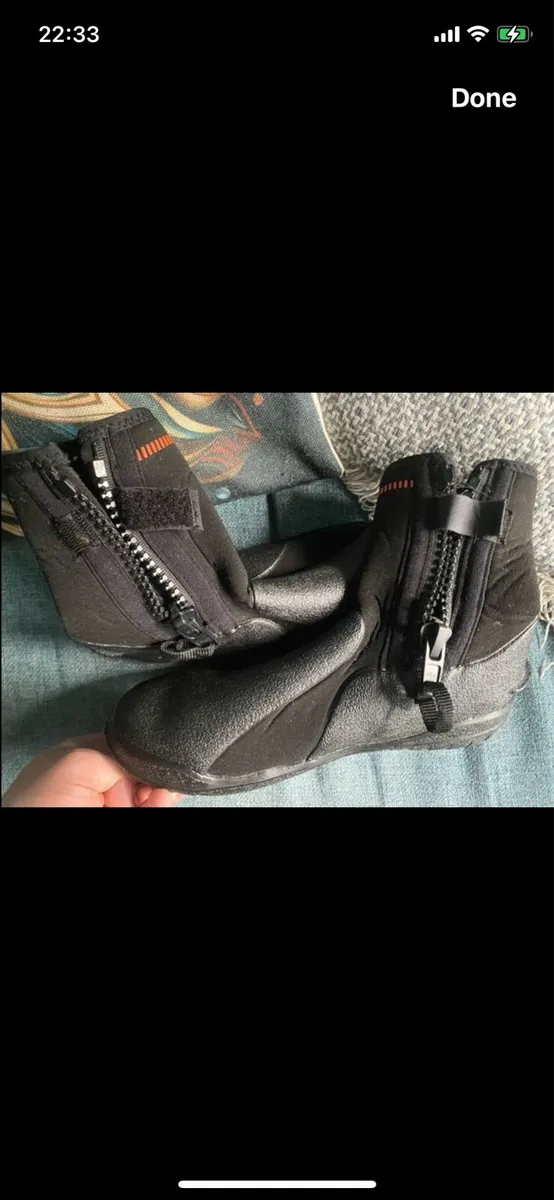 Subea dive boots 5mm neoprene black - Image 4