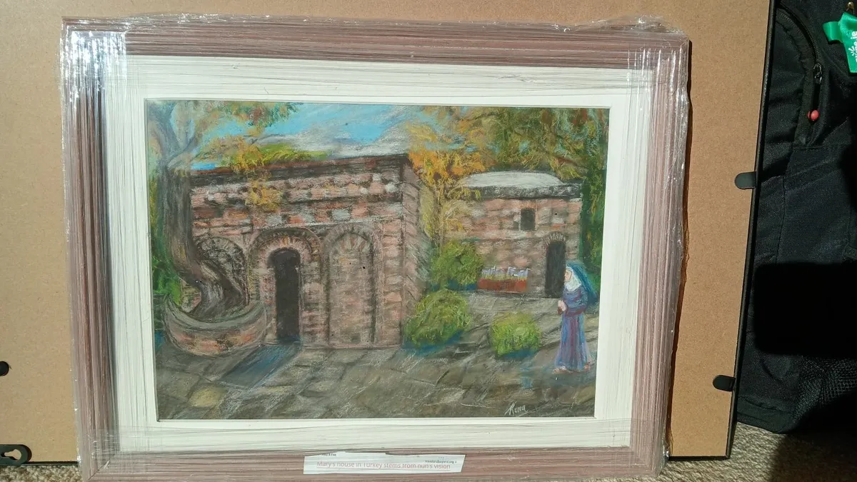 Mary's house in Ephesus Turkey- artwork