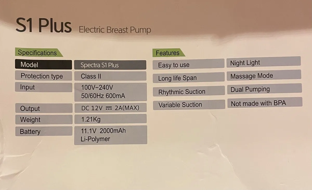 Spectra S1 Plus Breast Pump - Image 4
