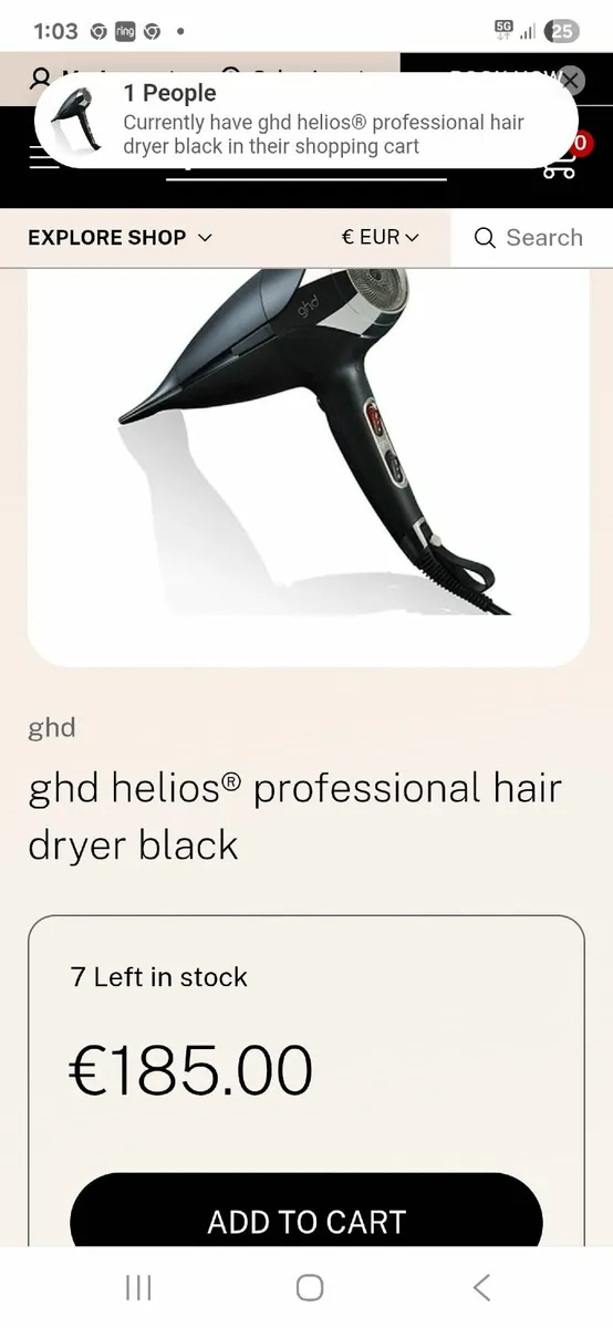 Ghd hairdryer