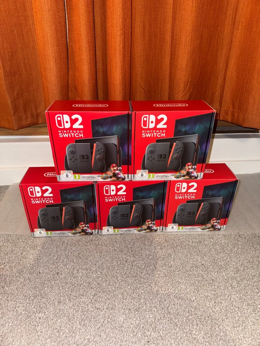 Nintendo Switch 2 + Mario KART WORLD Brand New - Image 1