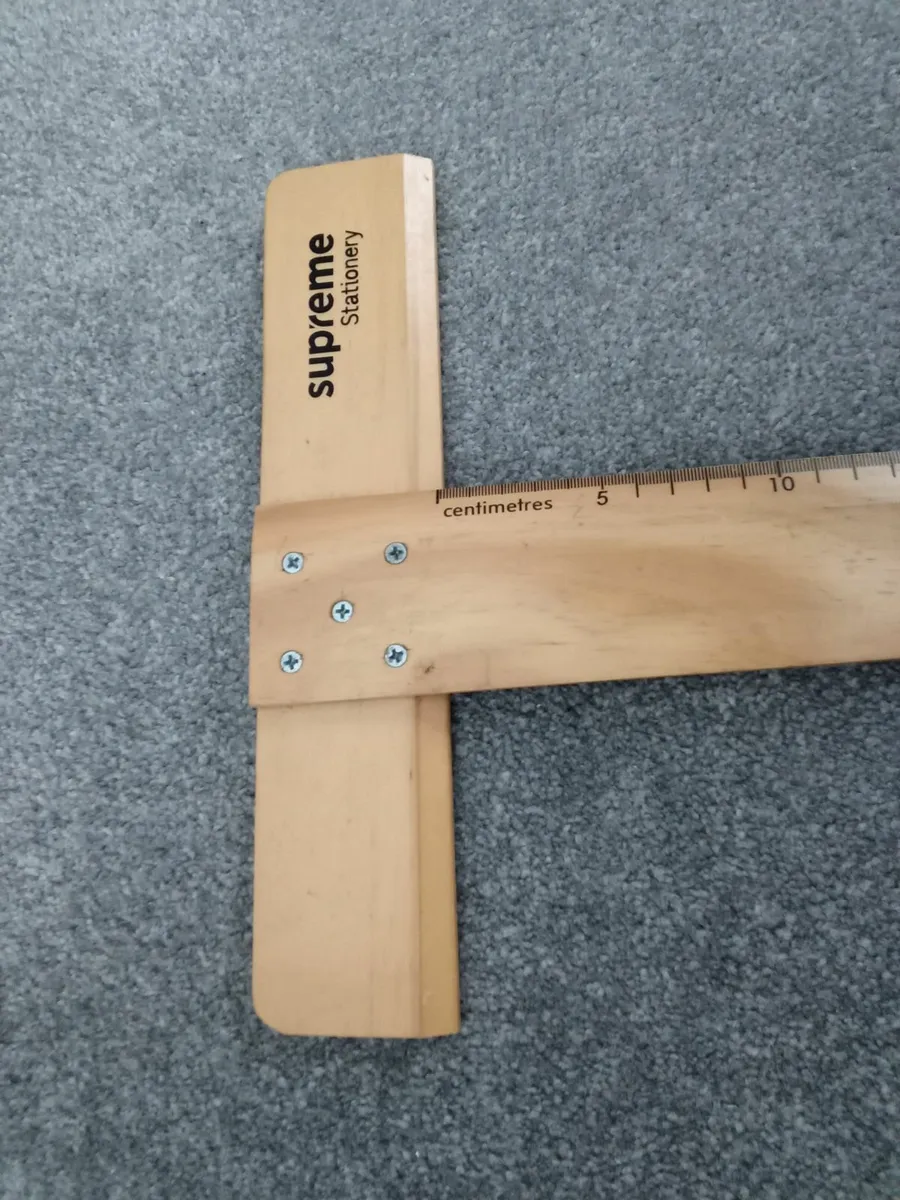 Supreme Brand 65 cm Wooden T-Square. - Image 3