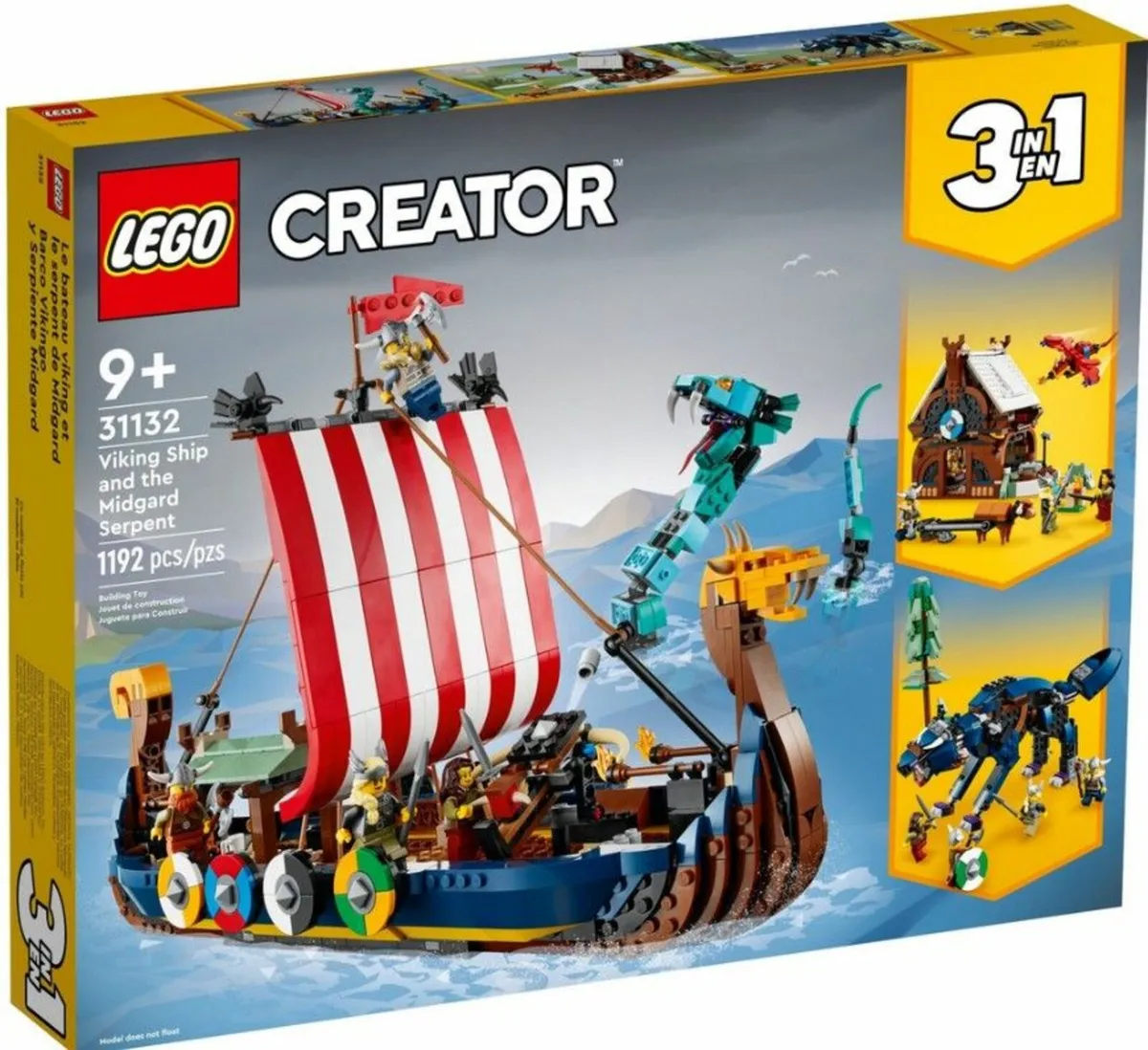 NEW Lego 31132 Viking Ship and the Midgard Serpent