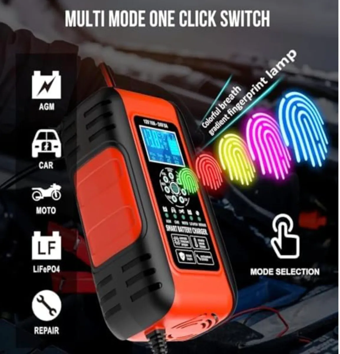 10Amps car battery charger. - Image 2